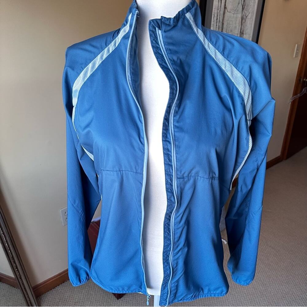 Outdoor Research Women's Lightweight‎ Blue Windbreaker Jacket sz M